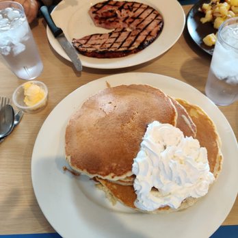 Wildberries - The thick ham slice it's as big around as the giant pancakes. The pancakes are thick and great-tasting. Will be back soon. - Breakfast & Brunch Near Me - Mesa, Arizona Wildberries - The thick ham slice it's as big around as the giant pancakes. The pancakes are thick and great-tasting. Will be back soon. - Breakfast & Brunch Near Me - Mesa, Arizona