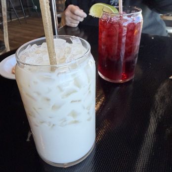 Comal 864 - Auga Fresca - Fresh Horchata and Hibiscus (Jamaica) - Mexican Near Me - Greenville, South Carolina Comal 864 - Auga Fresca - Fresh Horchata and Hibiscus (Jamaica) - Mexican Near Me - Greenville, South Carolina