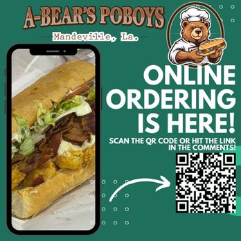 A-Bear’s Poboys - Burgers Near Me - Mandeville, Louisiana
