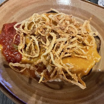 Brood & Barley - Meatloaf is under the onions - Salad Near Me - North Little Rock, Arkansas Brood & Barley - Meatloaf is under the onions - Salad Near Me - North Little Rock, Arkansas