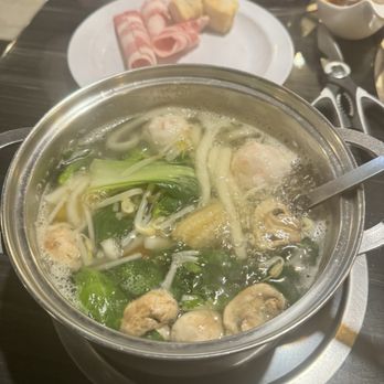 Mr Hot Pot - Vegetable soup with add ons from conveyor - Hot Pot Near Me - Spring Hill, Florida Mr Hot Pot - Vegetable soup with add ons from conveyor - Hot Pot Near Me - Spring Hill, Florida