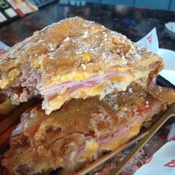 Bubba's 33 - Monte Cristo showing the melted cheese! - Pizza Near Me - Clarksville, Indiana