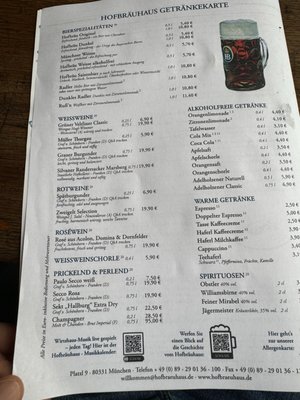 Menu photo 2 Augustiner am Platzl Munich, BY