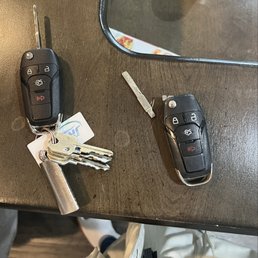 Broken key and the new key Broken key and the new key
