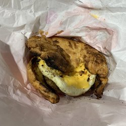 Dunkin' - Turkey sausage egg and cheese on a croissant