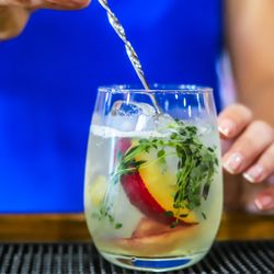 The Sea Witch Lounge - Apricot and Thyme Prosecco Smash