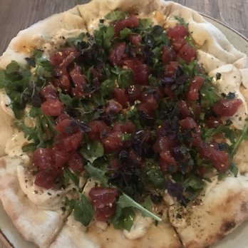 Herringbone Waikiki - Ahi Poke Flatbread - Seafood Near Me - Honolulu, Hawaii