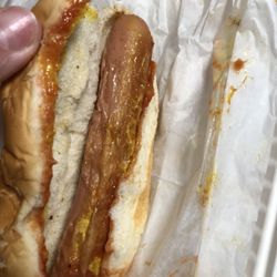 This is a "well done " hot dog