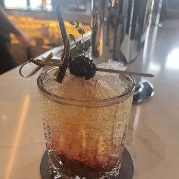 Eldr+Rime - $14 a pop, Thyme for the Bramble. Gin cocktail. - New American Near Me - Wauwatosa, Wisconsin Eldr+Rime - $14 a pop, Thyme for the Bramble. Gin cocktail. - New American Near Me - Wauwatosa, Wisconsin