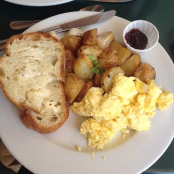 Tea Room Cafe - Eggs and potatoes with toast. Very tasty. - Coffee & Tea Near Me - Petaluma, California