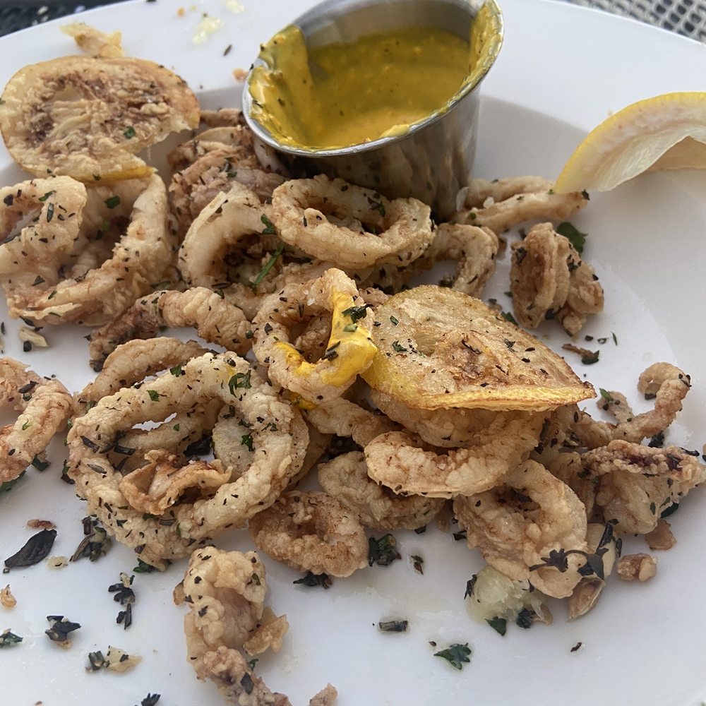 Burban Kitchen - Calamari was great! Crisp Not soggy! Fried lemons! Aioli! So good - New American Near Me - Chico, California Burban Kitchen - Calamari was great! Crisp Not soggy! Fried lemons! Aioli! So good - New American Near Me - Chico, California