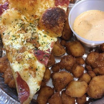 Smoking Monkey Pizza - The signature Goatsmary pizza with salami (added upon request, but don't pass it up), and the cauliflower bites with cayenne aioli. YUM. - Pizza Near Me - Renton, Washington Smoking Monkey Pizza - The signature Goatsmary pizza with salami (added upon request, but don't pass it up), and the cauliflower bites with cayenne aioli. YUM. - Pizza Near Me - Renton, Washington