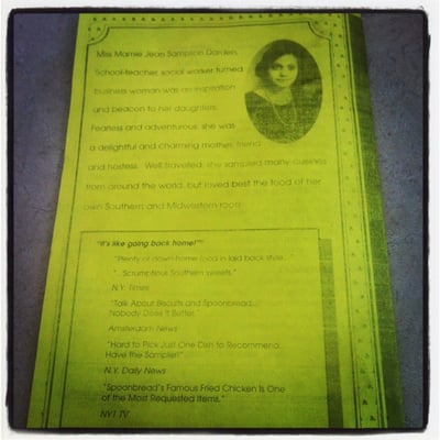 Menu photo 8 Miss Mamie's Spoonbread Too New York, NY