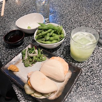 Slurping Turtle - Chicken Bao buns, edemame, melon cocktail - Sushi Bars Near Me - Columbus, Ohio