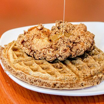 Dame's Chicken & Waffles - Orange Speckled Chabo IG: michellelieats - Southern Near Me - Durham, North Carolina Dame's Chicken & Waffles - Orange Speckled Chabo IG: michellelieats - Southern Near Me - Durham, North Carolina