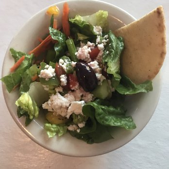 Olympic Flame Restaurant - Small salad (old photo) - Mediterranean Near Me - Des Moines, Iowa