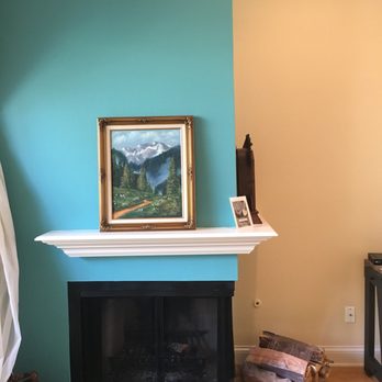 Turn Key Remodel - Fireplace wall painted by Turnkey Remodel for Lindsey K. - General Contractors Near Me - Yorba Linda, California