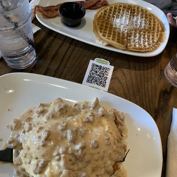 FolkArt - Folk Southern Fried and waffle with bacon. - American Near Me - Decatur, Georgia FolkArt - Folk Southern Fried and waffle with bacon. - American Near Me - Decatur, Georgia