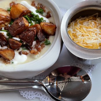 Carnation Cafe - Baked Potato Soup - American Near Me - Anaheim, California