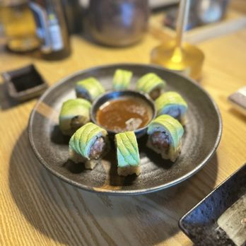 Hato Sushi - Hato Roll 5/5. I'd pour this dipping sauce on everythaaaang!!!  June 2025 - Sushi Bars Near Me - Los Angeles, California