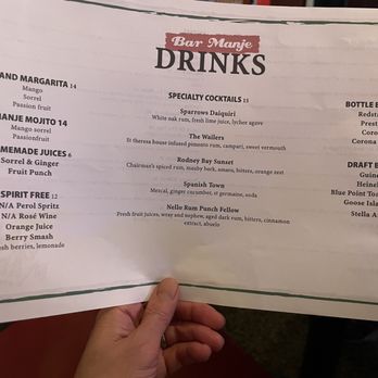 Bar Manje - Cocktails! Well mixed, strong and not rapaciously priced - Caribbean Near Me - New York, New York