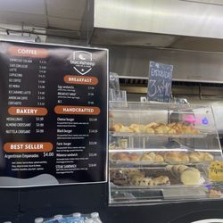 Black Sheep - Menu and inside pastries made fresh