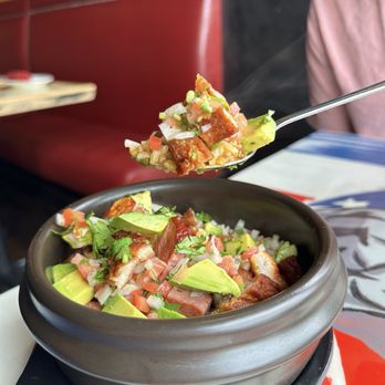 Ibiza Restaurant - Pork and beans bowl - Spanish Near Me - Hamden, Connecticut Ibiza Restaurant - Pork and beans bowl - Spanish Near Me - Hamden, Connecticut