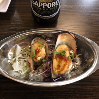 Sapporo Sushi - Baked mussels - Sushi Bars Near Me - Menifee, California