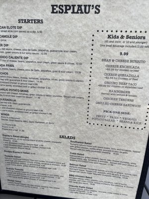 Menu photo 7 Espiau's Claremont, CA
