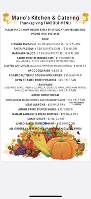 Menu photo 6 Mario’s Kitchen & Catering Johnston, RI