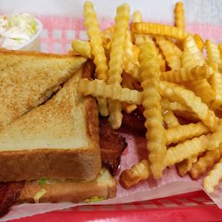 Latham Tap - BLT Basket with French Fries and Cole Slaw