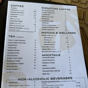 All You Need - Drink menu - Breakfast & Brunch Near Me - Sunny Isles Beach, Florida