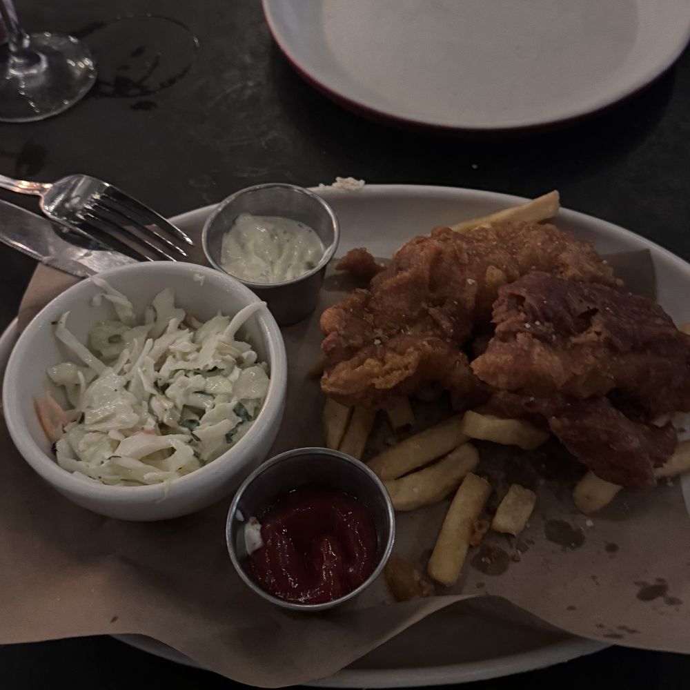 Culinary Dropout - Beer Battered Fish & Chips - New American Near Me - Austin, Texas