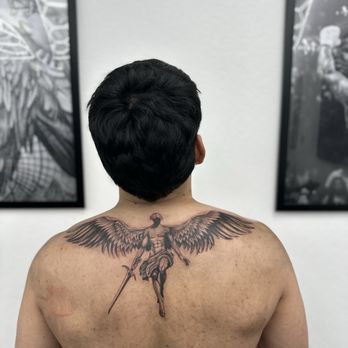 Inked By L.A - Angel back tattoo - Tattoo Near Me - Glendale, Arizona