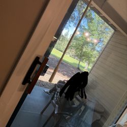 Meadow Lake Resort - My friends locked on the patio:)