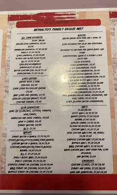 Menu photo 5 Eagles Nest Restaurant Bethalto, IL Menu photo 5 Eagles Nest Restaurant Bethalto, IL