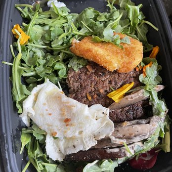 Harvest Kitchen & Bakery - Keto Goat cheese burger salad - Breakfast & Brunch Near Me - Katy, Texas Harvest Kitchen & Bakery - Keto Goat cheese burger salad - Breakfast & Brunch Near Me - Katy, Texas