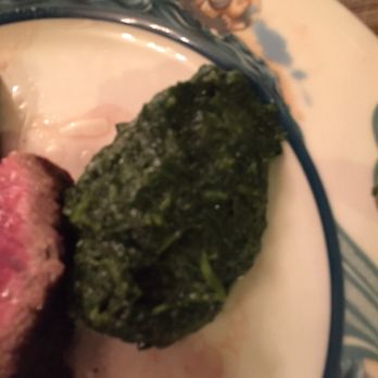 Peter Luger - A serving of creamed spinach ($11.95 full portion) very good - Steakhouses Near Me - Brooklyn, New York Peter Luger - A serving of creamed spinach ($11.95 full portion) very good - Steakhouses Near Me - Brooklyn, New York