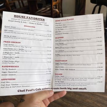 Chef Paul's Cafe - The menu as of 9/1/25 - Soul Food Near Me - Fresno, California Chef Paul's Cafe - The menu as of 9/1/25 - Soul Food Near Me - Fresno, California