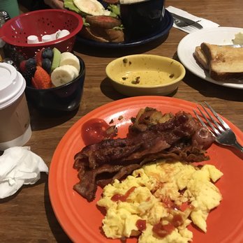 Eight AM - Scrambled eggs w/bacon - New American Near Me - San Francisco, California Eight AM - Scrambled eggs w/bacon - New American Near Me - San Francisco, California