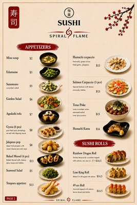 Menu photo 4 Spiral Flame San Bruno, CA Menu photo 4 Spiral Flame San Bruno, CA
