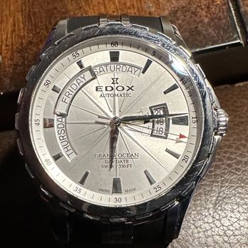 Lukin's Watch & Clock Repair - EDOX automatic with a ETA movement that needed adjustment - Watch Repair Near Me - Carmichael, California Lukin's Watch & Clock Repair - EDOX automatic with a ETA movement that needed adjustment - Watch Repair Near Me - Carmichael, California