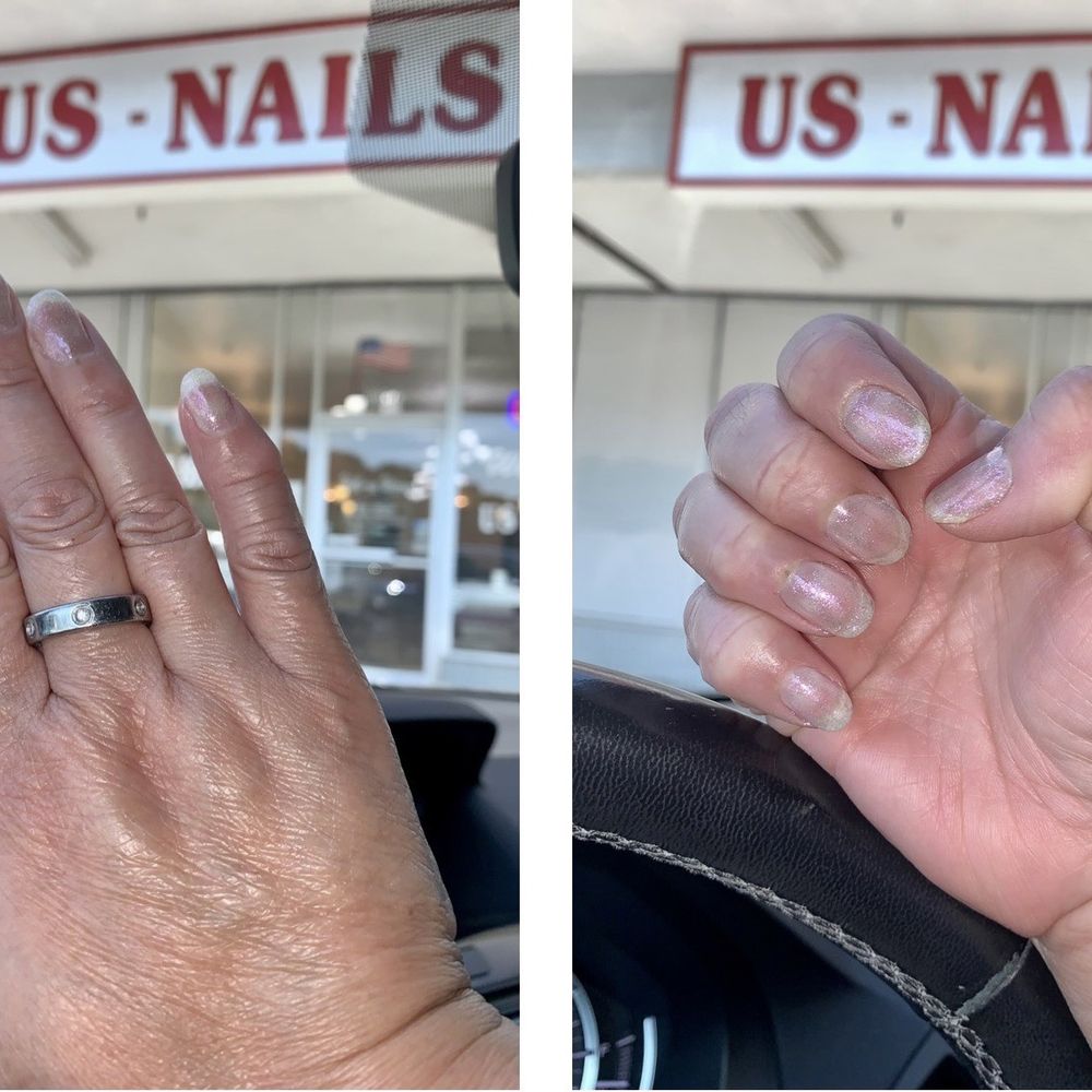 My gel maincure, nicely done by 'My', the owner of US Nails My gel maincure, nicely done by 'My', the owner of US Nails