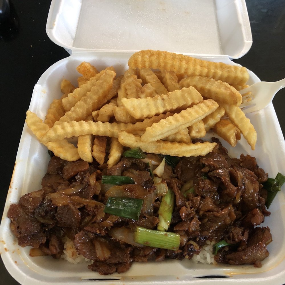 Peppi's Drive In - Spicy Pork bulgogi with fries and rice and drink for only $10 can't beat that. - Burgers Near Me - Fontana, California Peppi's Drive In - Spicy Pork bulgogi with fries and rice and drink for only $10 can't beat that. - Burgers Near Me - Fontana, California