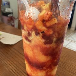 Botanas El Calentano - These people make the best mangonada. We also got some delicious tostilocos. Highly recommended