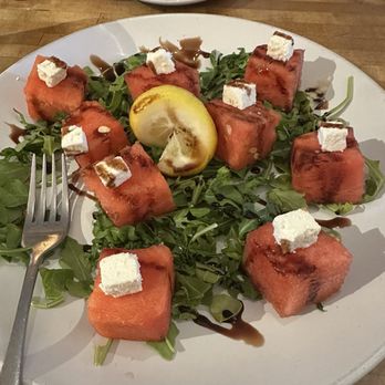 Hideaway House - Seasonal watermelon feta salad - Pizza Near Me - Sedona, Arizona Hideaway House - Seasonal watermelon feta salad - Pizza Near Me - Sedona, Arizona