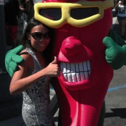 Getting your picture with Chili-man dude Priceless