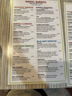 Menu photo 5 Mystic Burrito Baltimore, MD Menu photo 5 Mystic Burrito Baltimore, MD