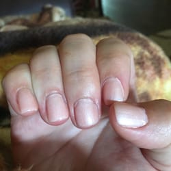 Happy Nails and Spa - Polish all around the sides of my nails