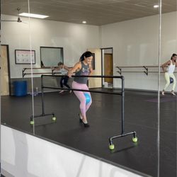 Dripping Sweat Barre class integrates Pilates balls for low-impact strength and muscle toning